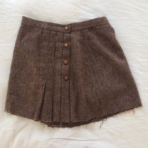 Vintage tweed mini skirt